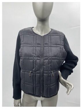Rachel Zoe- Quilted Knit Sleeve Jacket